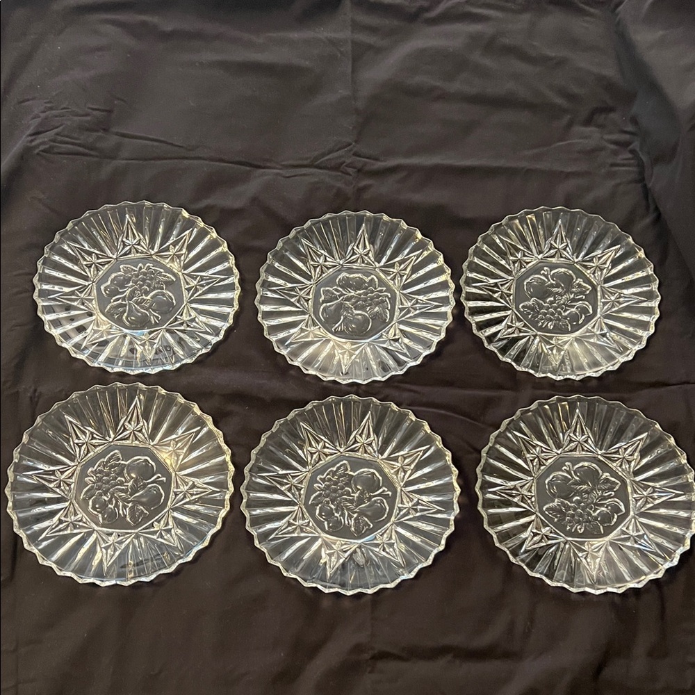 Federal Glass Pioneer Plates - Set of 6